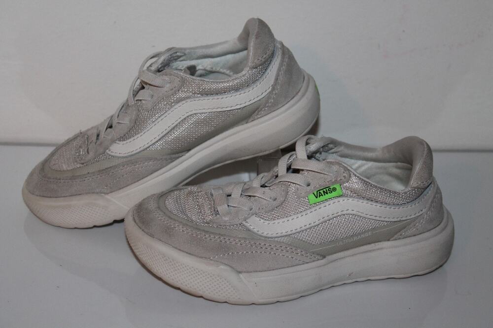 VANS Old Skool Casual Sneakers, 721356, Gray/White, Childrens Size 12.5C